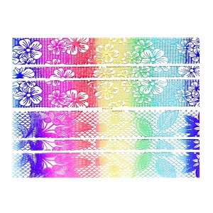 3D Holographic Rainbow Naklejki samoprzylepna XXL HT-034