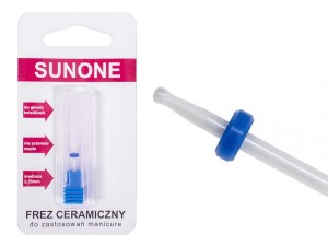 Sunone Frez ceramiczny kulka średni do manicure & pedicure - niebieski
