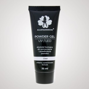 AllePaznokcie Powder Gel Clear 30ml akrylożel