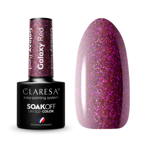 Claresa Galaxy Red kolorowy lakier hybrydowy 5g 5g