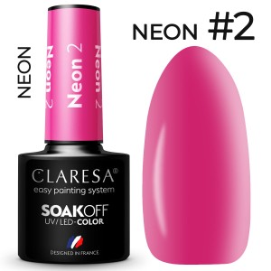 Claresa Neon 2 kolorowy lakier hybrydowy 5g