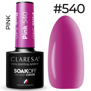 Claresa Pink 540 kolorowy lakier hybrydowy 5g