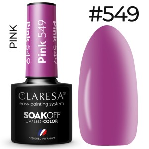 Claresa Pink 549 kolorowy lakier hybrydowy 5g