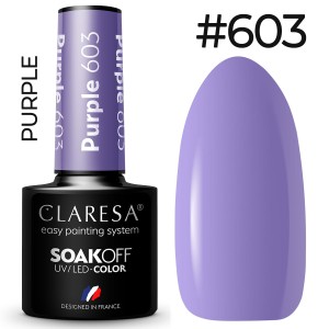 Claresa Purple 603 kolorowy lakier hybrydowy 5g