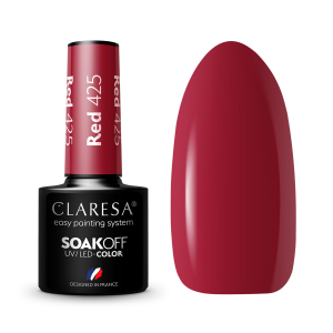 Claresa Red 425 kolorowy lakier hybrydowy 5g