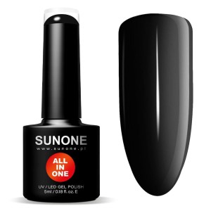 Sunone lakier hybrydowy 3w1 All In One Czarna Inez 5ml