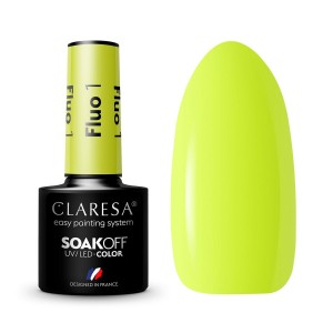 Claresa Fluo 1 kolorowy lakier hybrydowy 5g