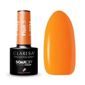 Claresa Fluo 3 kolorowy lakier hybrydowy 5g