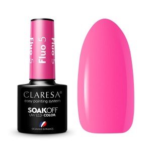 Claresa Fluo 5 kolorowy lakier hybrydowy 5g