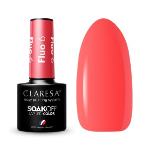 Claresa Fluo 6 kolorowy lakier hybrydowy 5g