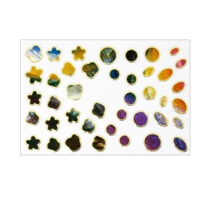 Naklejka do paznokci holo 3d arkusz 80 x 55 mm Nr U C085