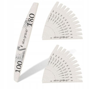 100x Aba Group pilnik łódka półksiężyc 100/180 fat standard szary