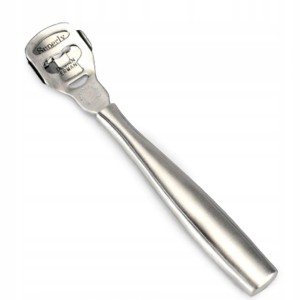 Omega srebrna metalowa do stóp ścinak skrobak do pięt pedicure