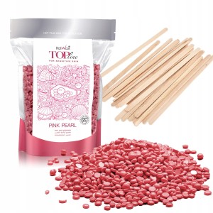 Wosk twardy do depilacji ItalWax Top Line Pink Pearl 100g + szpatułki 10 sztuk