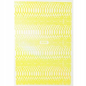 Naklejki do paznokci cienkie samoprzylepne Flower Nail Dried Yellow nr B066