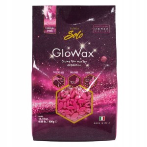ItalWax GloWax Cherry Pink Film Wax 400g - różowy perłowy wosk twardy w granulkach do depilacji twarzy