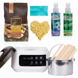 Zestaw do depilacji podgrzewacz AX-700 + wosk twardy Natural 500g + preparaty + szpatułki