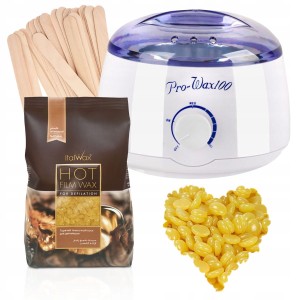 Zestaw do depilacji WOSK NATURAL 250g podgrzewacz