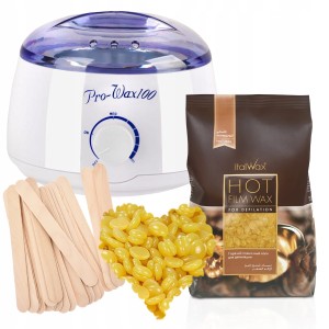 Zestaw do depilacji WOSK NATURAL 500g podgrzewacz