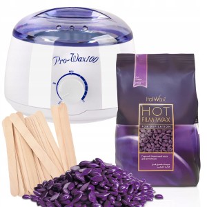 Zestaw do depilacji WOSK PLUM 500g podgrzewacz