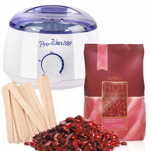 Zestaw do depilacji WOSK ROSE 500g podgrzewacz