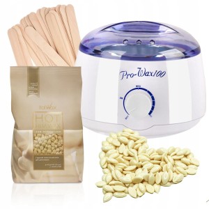 Zestaw depilacja WOSK WHITE CHOCO 250g podgrzewacz