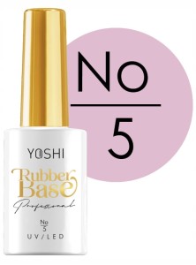 Yoshi Rubber Base 5 baza kauczukowa do paznokci hybrydowych 10ml
