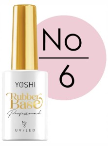 Yoshi Rubber Base 6 baza kauczukowa do paznokci hybrydowych 10ml