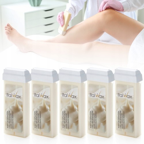 ItalWax Zestaw wosków do depilacji w rolce White Chocolate 100ml 4+1 gratis