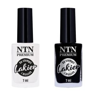 Molly Lac lub NTN 2x lakier do stempli i stampingu czarny + biały