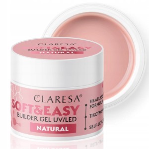 Claresa Soft&Easy Builder Gel Natural 45g żel budujący samopoziomujący do paznokci