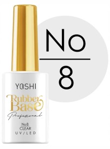 Yoshi Rubber Base 8 baza kauczukowa do paznokci hybrydowych 10ml