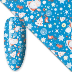 Folia transferowa do zdobień paznokci świąteczna Christmas #3