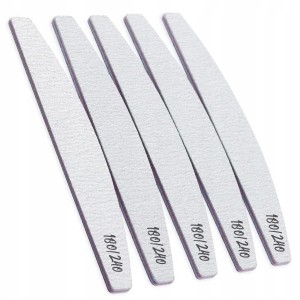 5 x Pilnik do paznokci łódka zebra - gradacja 180/240