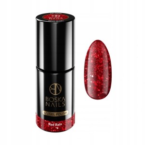 Boska Nails 366 Red Rain brokatowy lakier hybrydowy 6ml