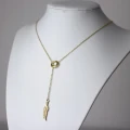 Naszyjnik ze stali nierdzewnej listek 2,5cm NW-23-2-15 05 08.webp