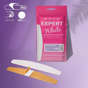 Staleks Expert White DFE-40-240W wymienne nakładki na pilnik łódka gradacja 240 30 sztuk