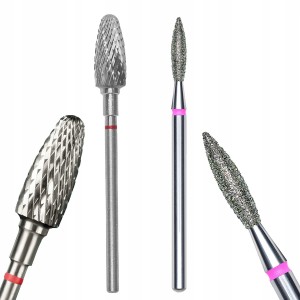 Staleks Zestaw frezów węglik spiekany FT90R060/14 + diamentowy płomień łezka