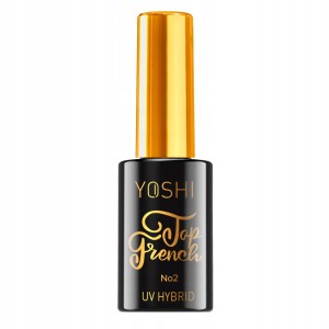 Yoshi Top French nr2 półtransparentny Top w kolorze nude do paznokci 10ml