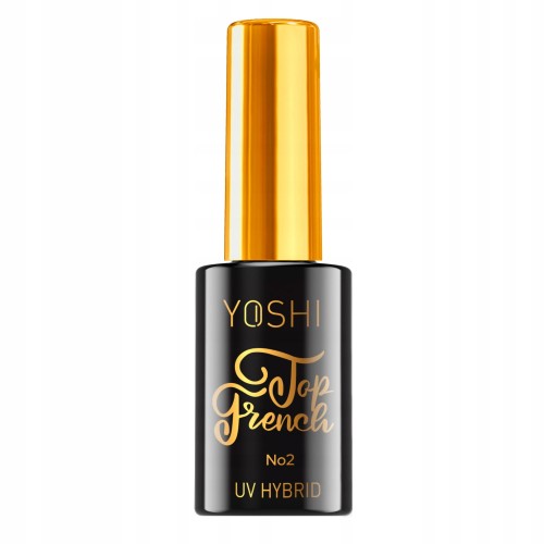 Yoshi Top French nr2 półtransparentny Top w kolorze nude do paznokci 10ml