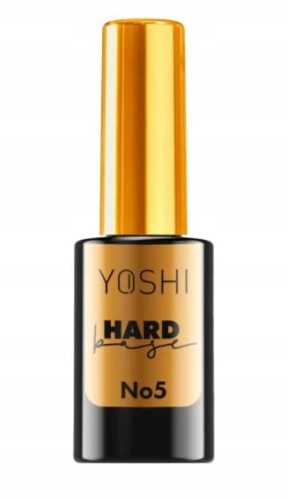 Yoshi Hard Base No5 biała ze złotymi drobinkami do paznokci hybrydowych 10ml
