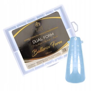 Boska Nails Dual Form Ballerin 120 sztuk - formy do przedłużania paznokci