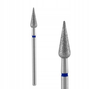 Staleks frez diamentowy stożek gruszka do skórek i paznokci FA100B040/12 4mm niebieski średni