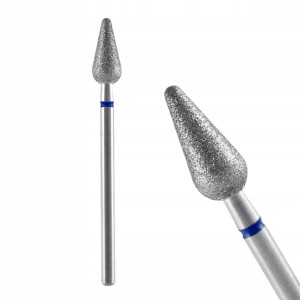 Staleks frez diamentowy stożek gruszka do skórek i paznokci FA101B050/12 5mm niebieski średni