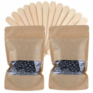 ItalWax Minizestaw do depilacji 2x wosk twardy w granulkach Pour Homme + szpatułki