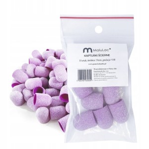MaluLac kapturki do pedicure 13mm gradacja - 100 10 sztuk fioletowe