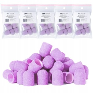 MaluLac kapturki do pedicure 13mm gradacja - 100 50 sztuk fioletowe