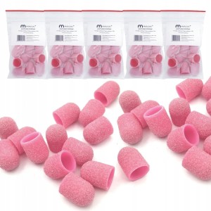 MaluLac kapturki do pedicure 13mm gradacja - 180 50 sztuk różowe