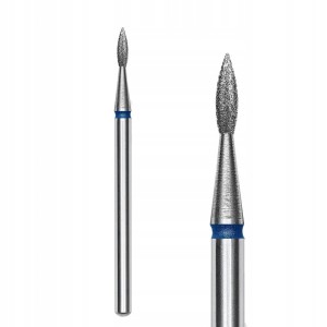 Staleks Expert FA11B018/8 1,8mm/8mm frez diamentowy do skórek i paznokci płomień spiczasty niebieski