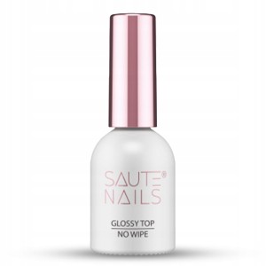 Saute Nails Glossy Top No Wipe 8ml Top nawierzchniowy do lakierów hybrydowych